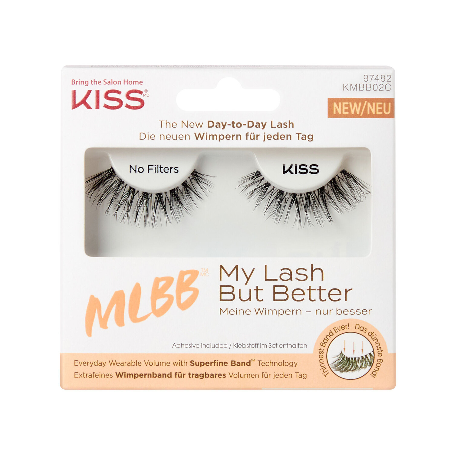 

Фильтр накладных ресниц kmbb02 Kiss My Lash But Better, 1 пара