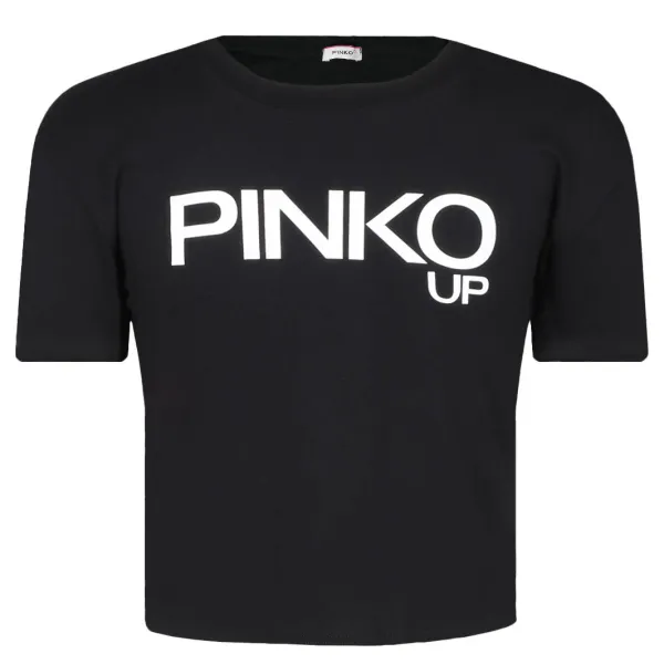 

Укороченная футболка из джерси Pinko Up, черный