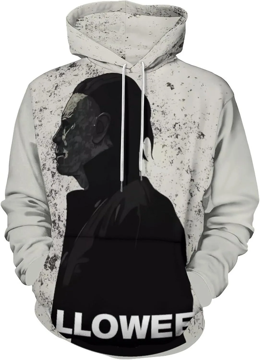 

Толстовка с капюшоном Halloween Michael Myers, свободный крой, с карманом