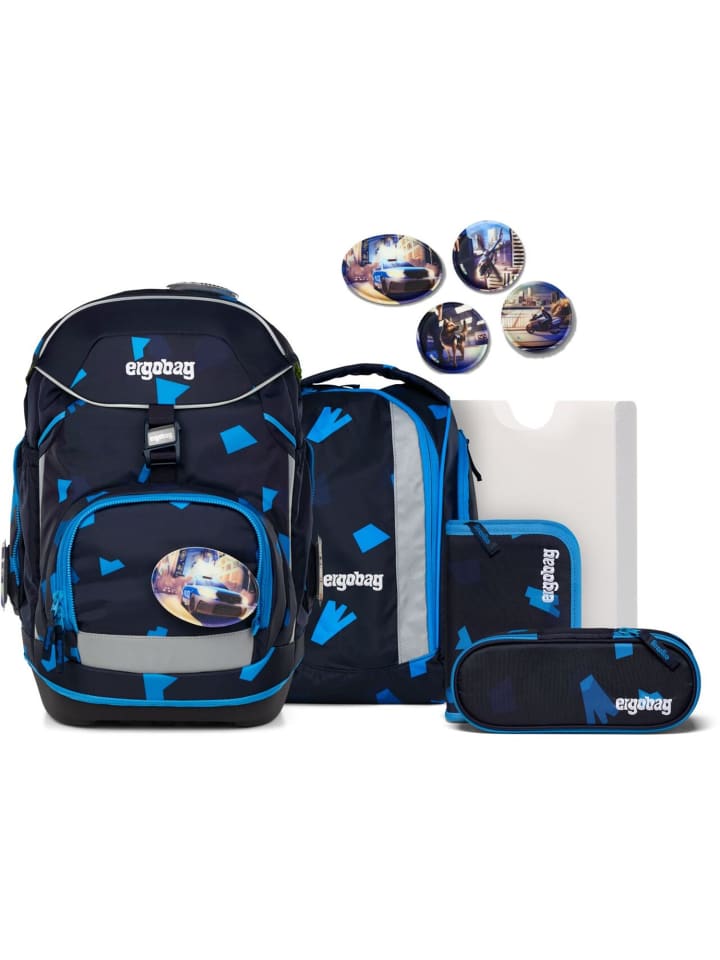 

Ergobag Набор школьных рюкзаков, 6 предметов, "VersuchBärjagd 2025" (Охота на медведя 2025) синего цвета