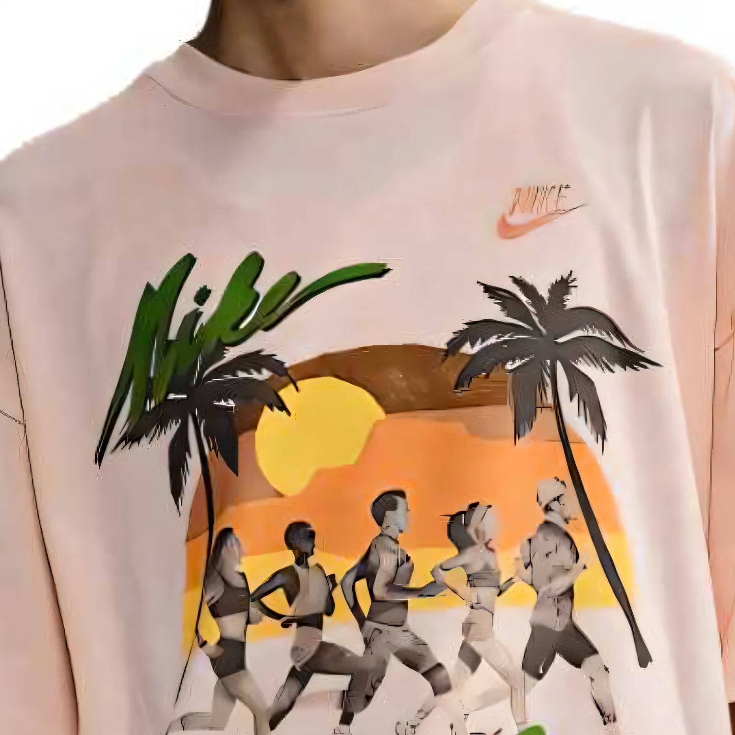 Футболка оверсайз Nike Pink — фото 4