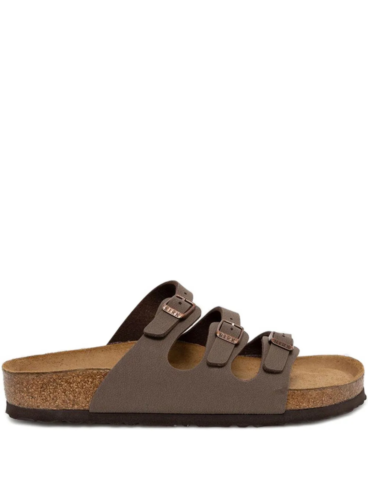 Сандалии-слайды Florida с тремя ремешками Birkenstock, коричневый