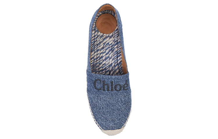 Женские эспадрильи Chloé с вышитым логотипом — фото 4