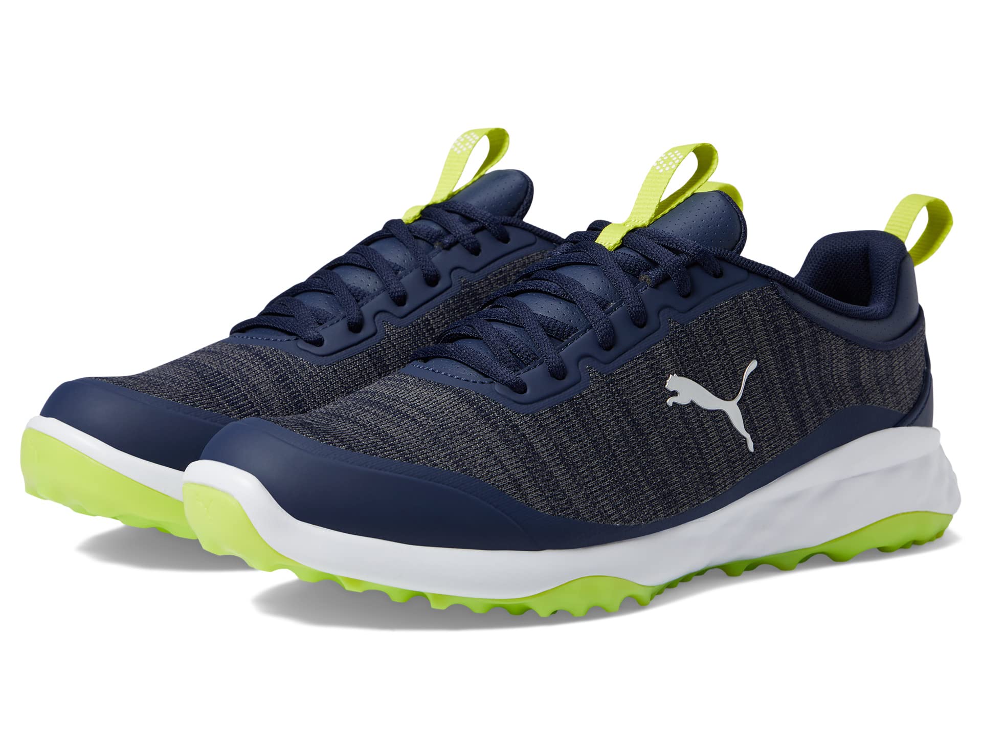 

Кроссовки PUMA Golf Fusion Pro Golf Shoes, Peacoat/Puma Silver/Limepunch