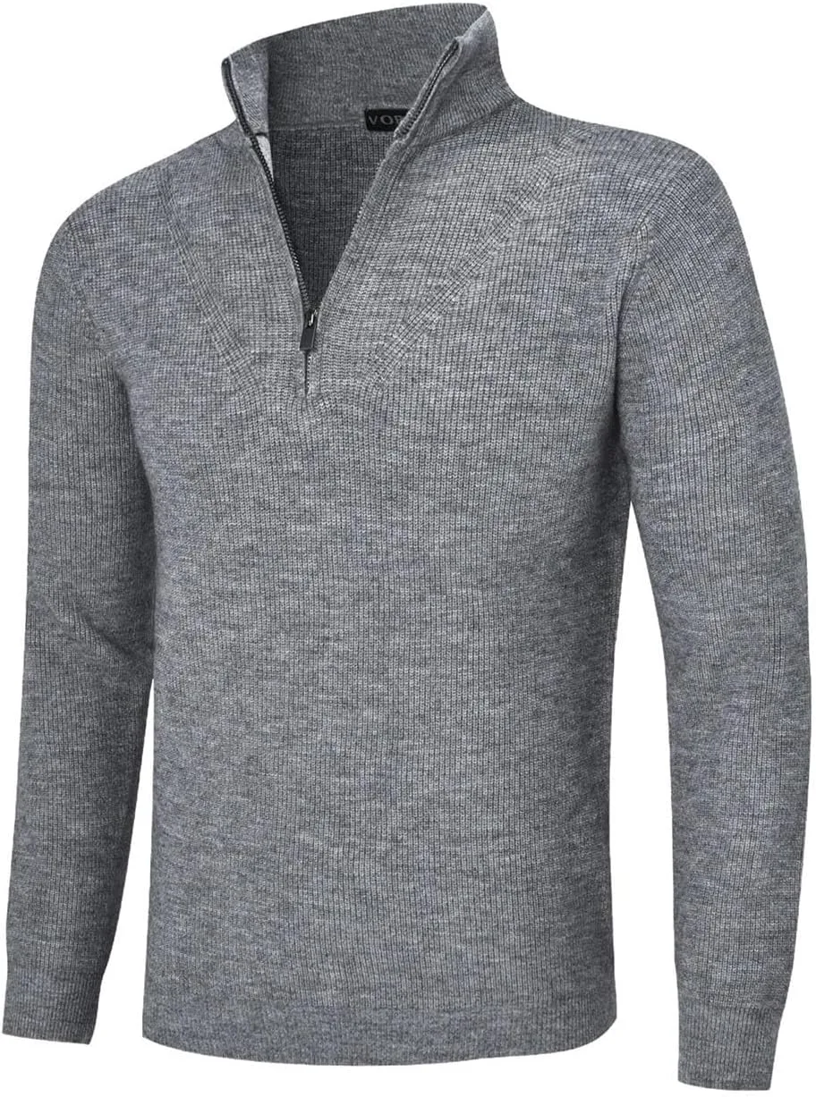 Мужской легкий вязаный свитер Slim Fit с круглым вырезом и скрученным узором, повседневный мягкий топ Generic, светло-серый