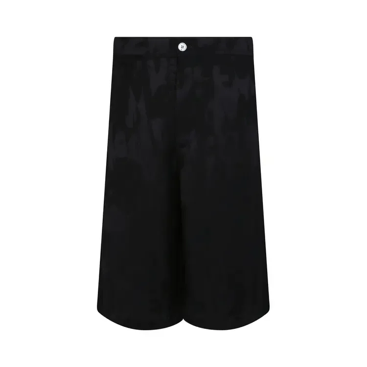 Шорты Alexander McQueen с жаккардовым логотипом, черные