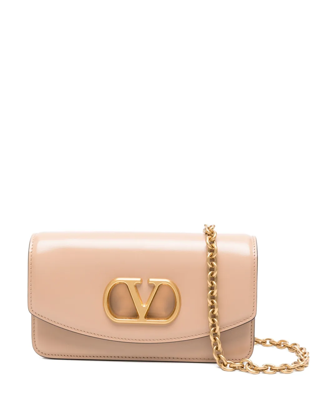 

Кожаная сумка через плечо с логотипом VLogo VALENTINO GARAVANI, нейтральный