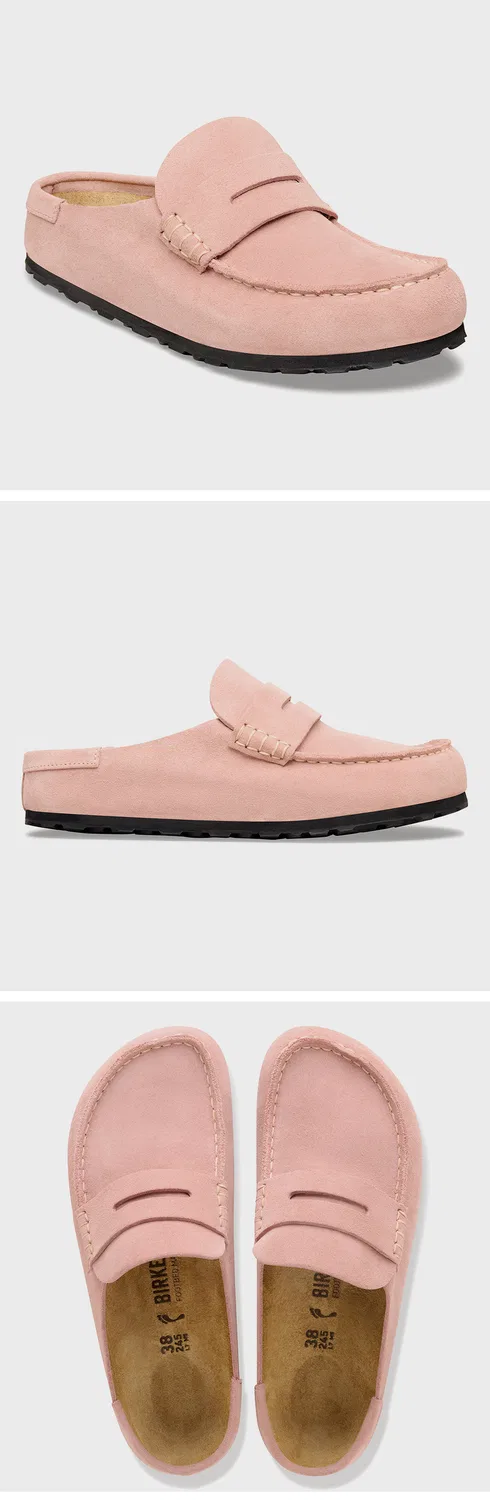 Мужские мокасины Naples Wrap Leve розовые от Birkenstock — фото 2