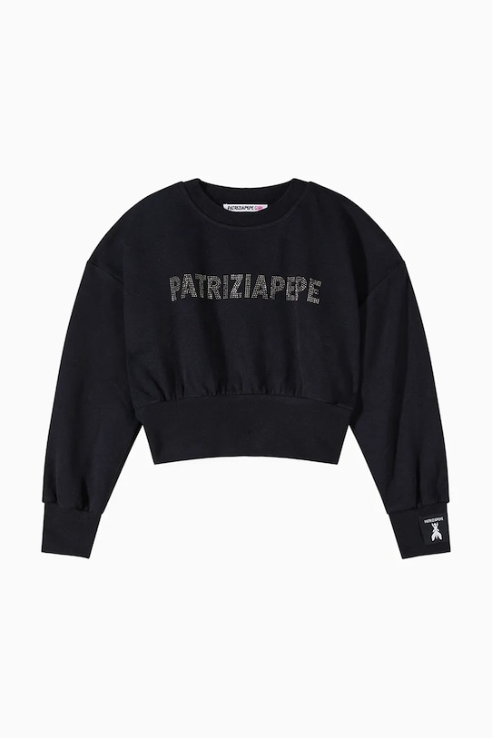 

Детская хлопковая толстовка J315 Patrizia Pepe, черный