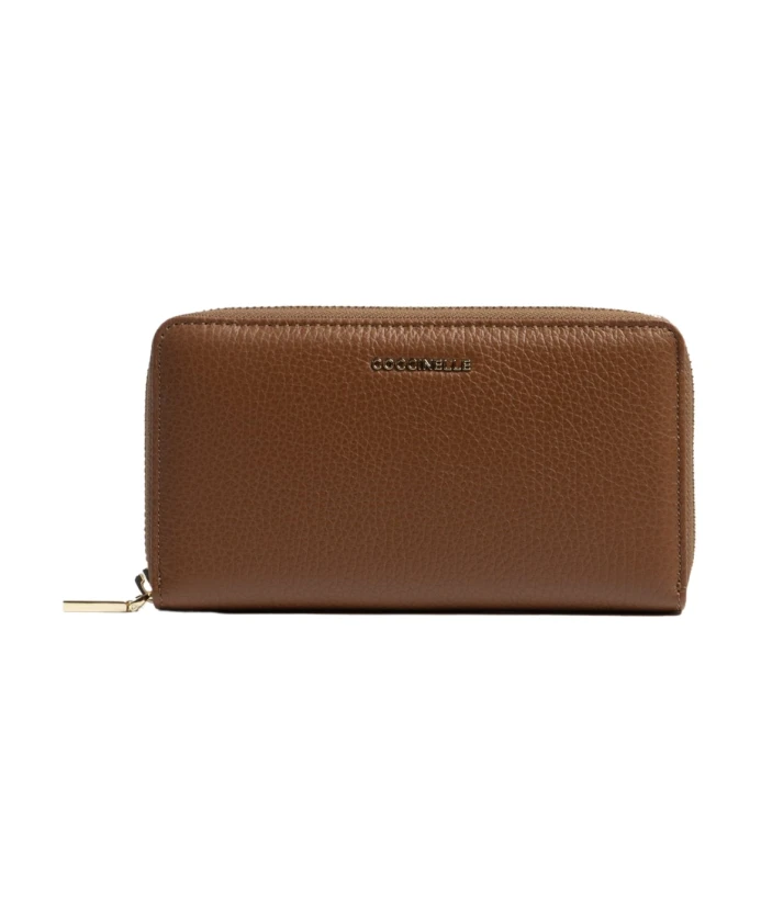 

Металлический большой кошелек Coccinelle, коричневый