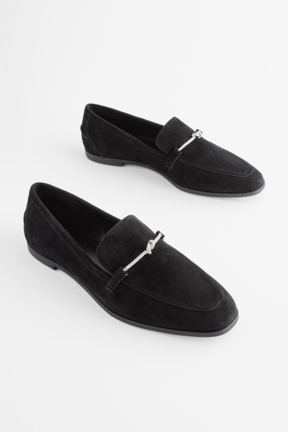 

Кожаные мокасины Forever Comfort с декоративным узлом Next, черный