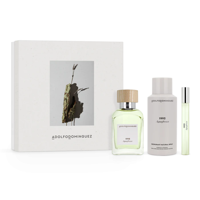 

Мужская туалетная вода Agua Fresca Estuche Adolfo Dominguez, EDT 120 ml + Desodorante 150 ml + Mini