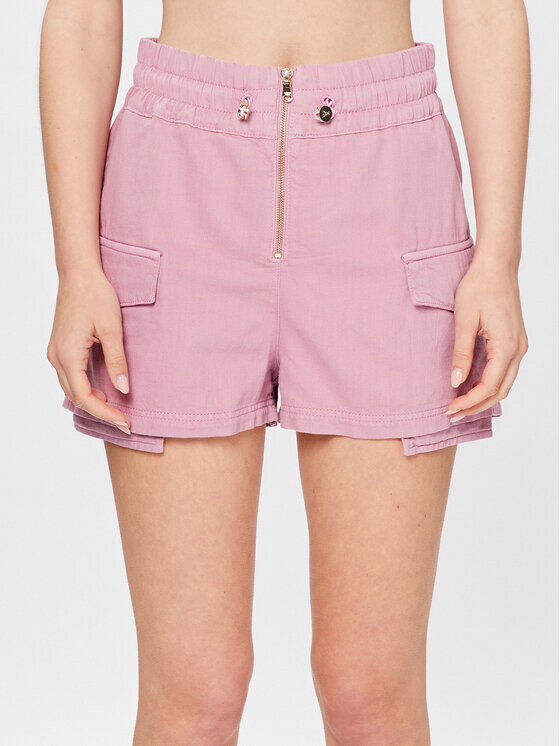 

Тканевые шорты regular fit Patrizia Pepe, розовый