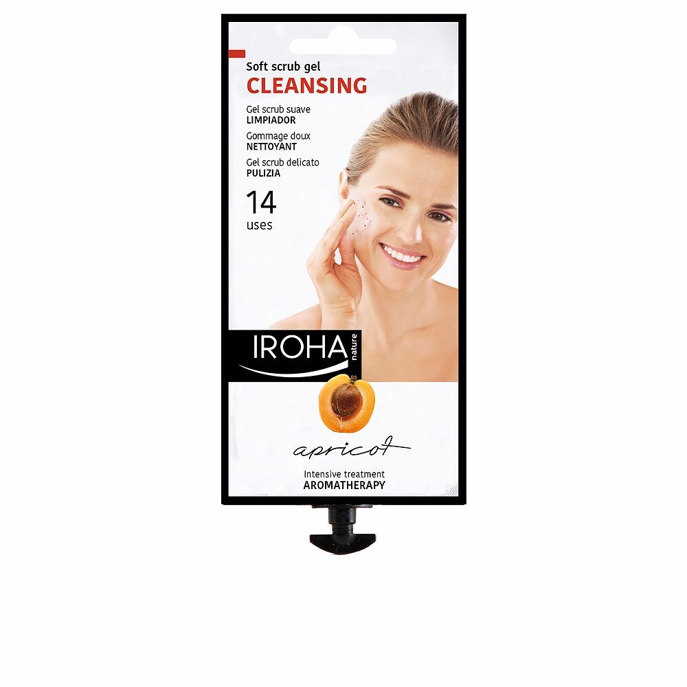 

Очищающий гель для лица Albaricoque gel scrub suave limpiador Iroha nature, 14 шт