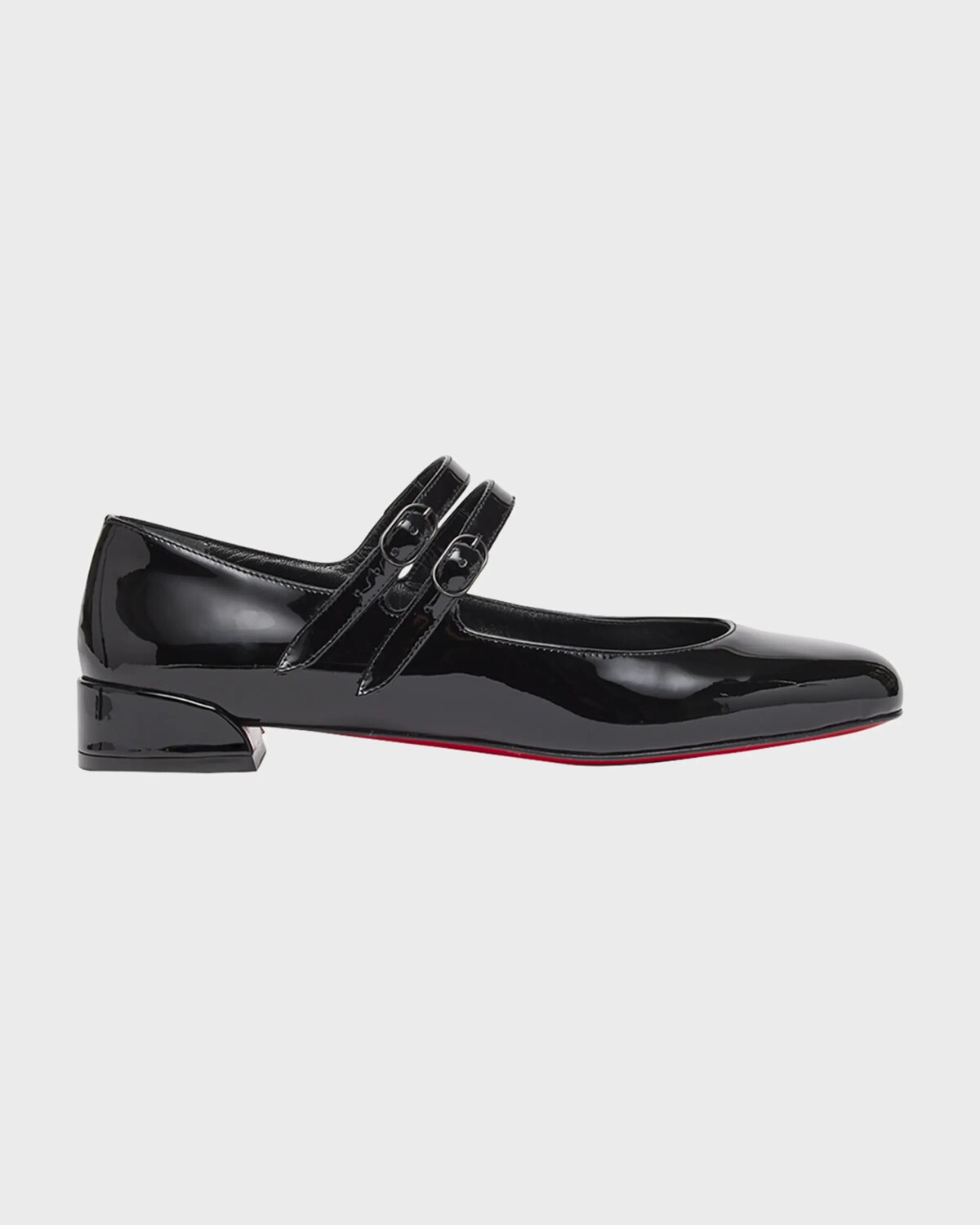 Лакированные балетки Sweet Jane на красной подошве Christian Louboutin, цвет Black