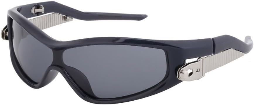 

Спортивные поляризованные солнцезащитные очки для женщин, модные панк-очки, солнцезащитные очки для мужчин, защитные очки с линзами, солнцезащитные очки-абажуры HYYZZC, C4bluegrey