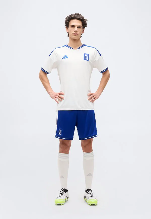Домашняя футбольная футболка сборной греции №26 (реплика) Adidas Performance, White — фото 2