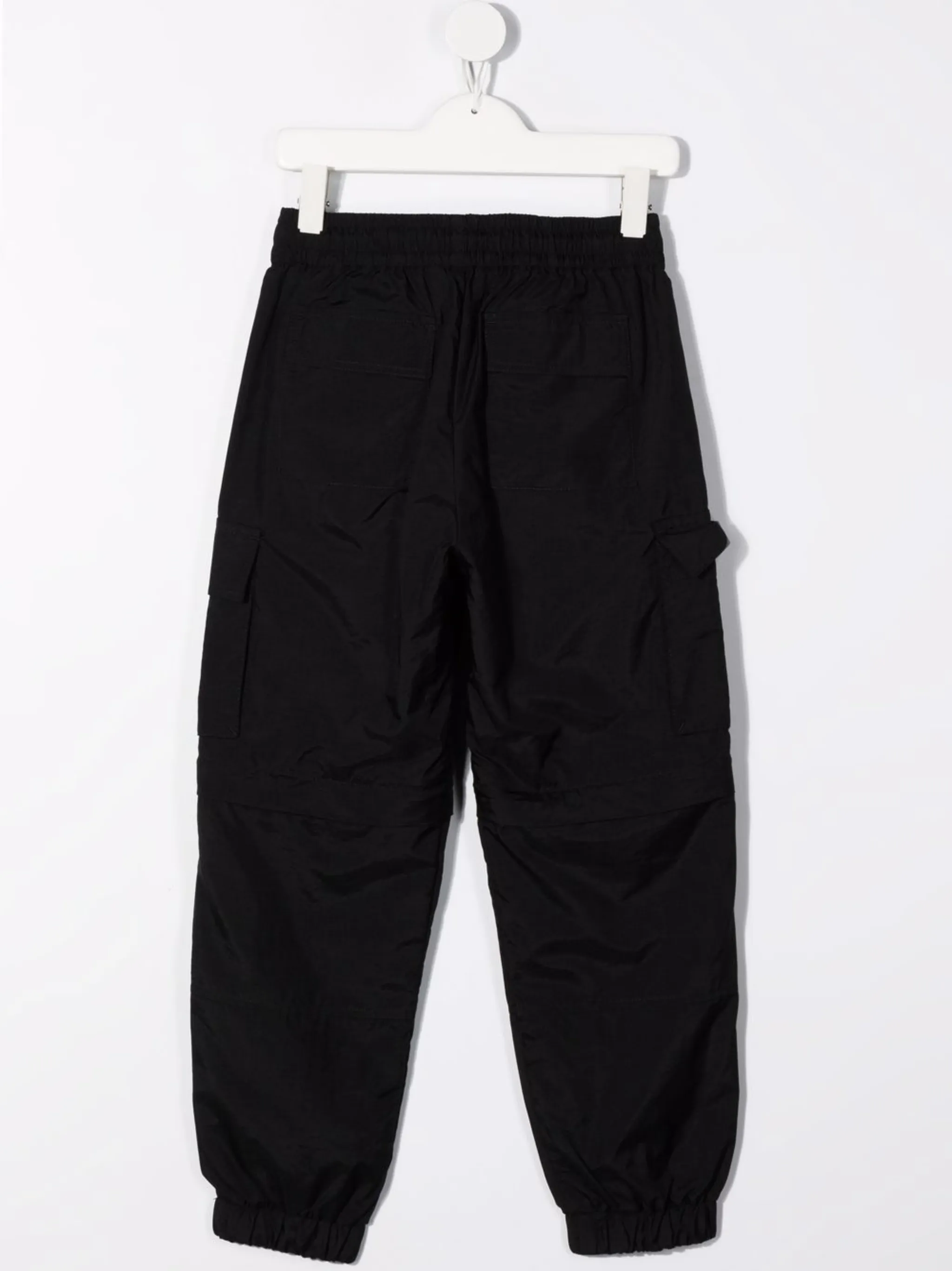 Спортивные брюки с кулиской и логотипом Msgm Kids, черный — фото 2