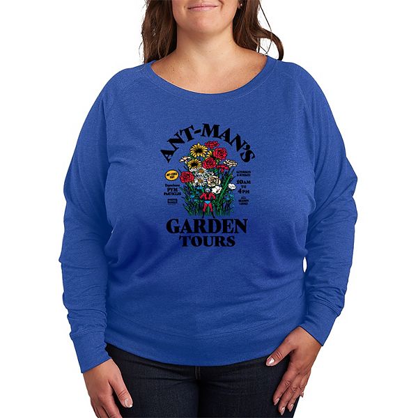 

Футболка с длинным рукавом French Terry Ant-Man's Garden Tours Plus Size Marvel, Heather Royal Blue