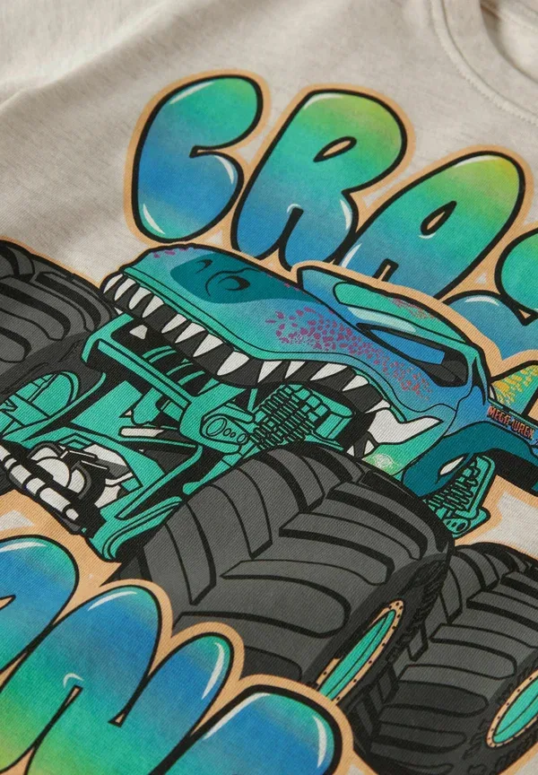Футболка hot wheels print t-shirt Name It, пейот меланж — фото 3