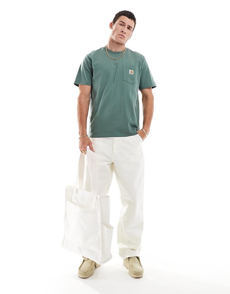 

Зеленая футболка с карманами Carhartt WIP Orbit