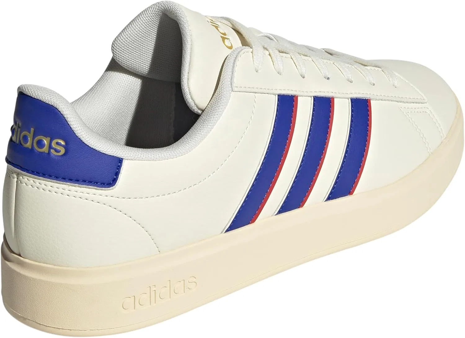 Кроссовки с Cloudfoam Comfort, adidas, Off White/Lucid Blue/Better Scarlet — фото 3