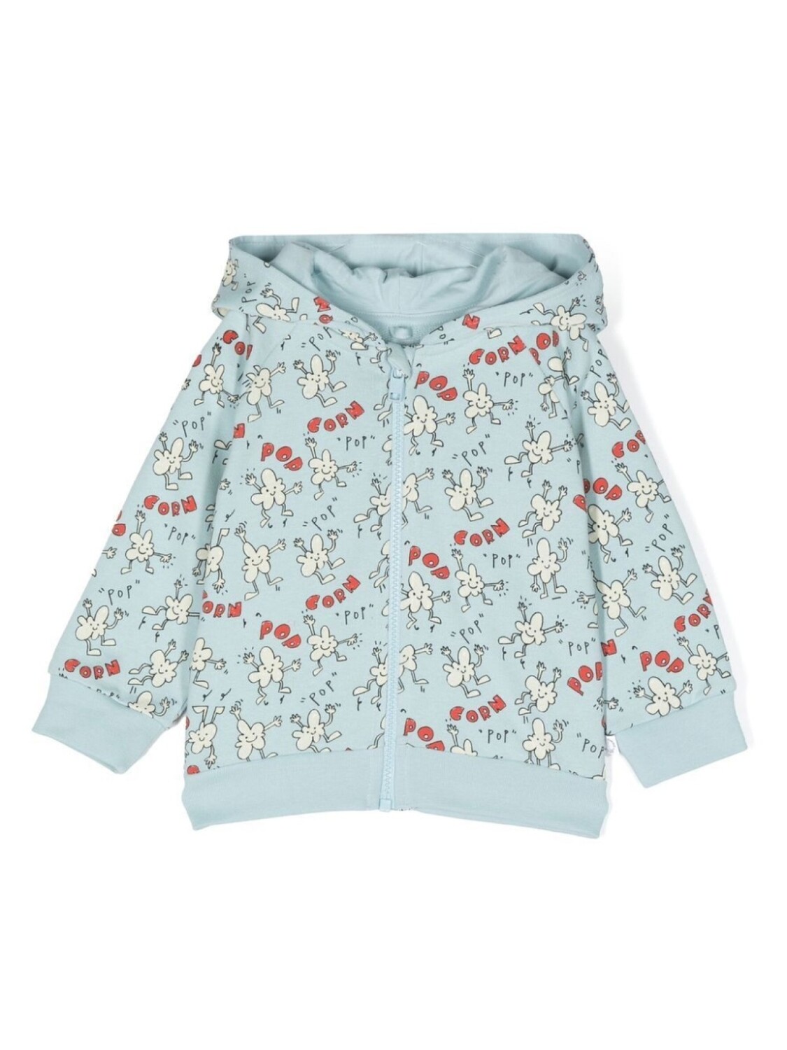 

Stella McCartney Kids худи на молнии с принтом, синий