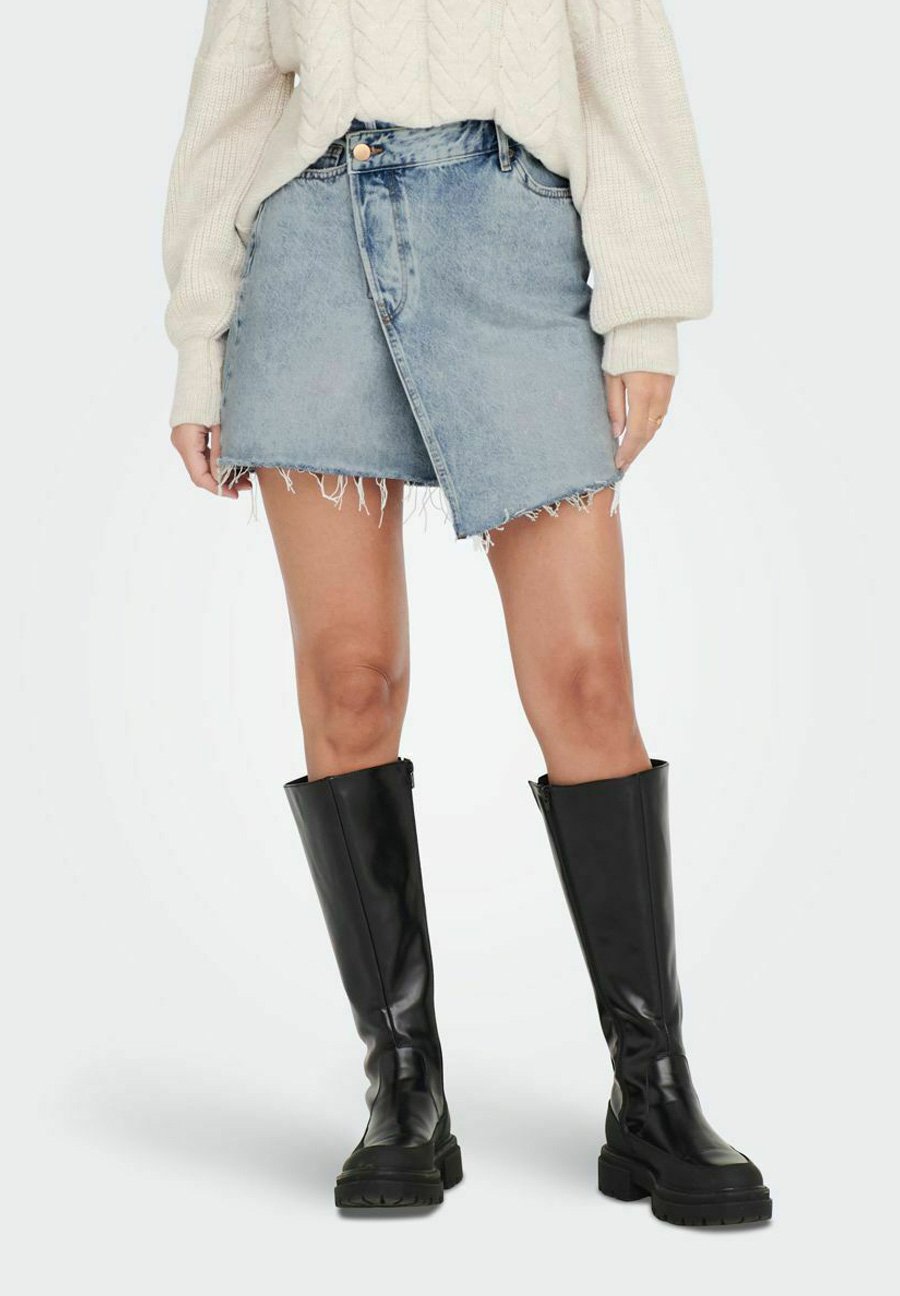 

Мини-юбка Gonna di jeans ONLY, цвет Light Blue Denim