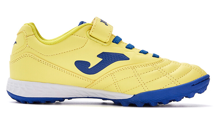 Детские футбольные бутсы Kids Low-top флуоресцентно-желтые/тонкие синие Joma, желтый — фото 2