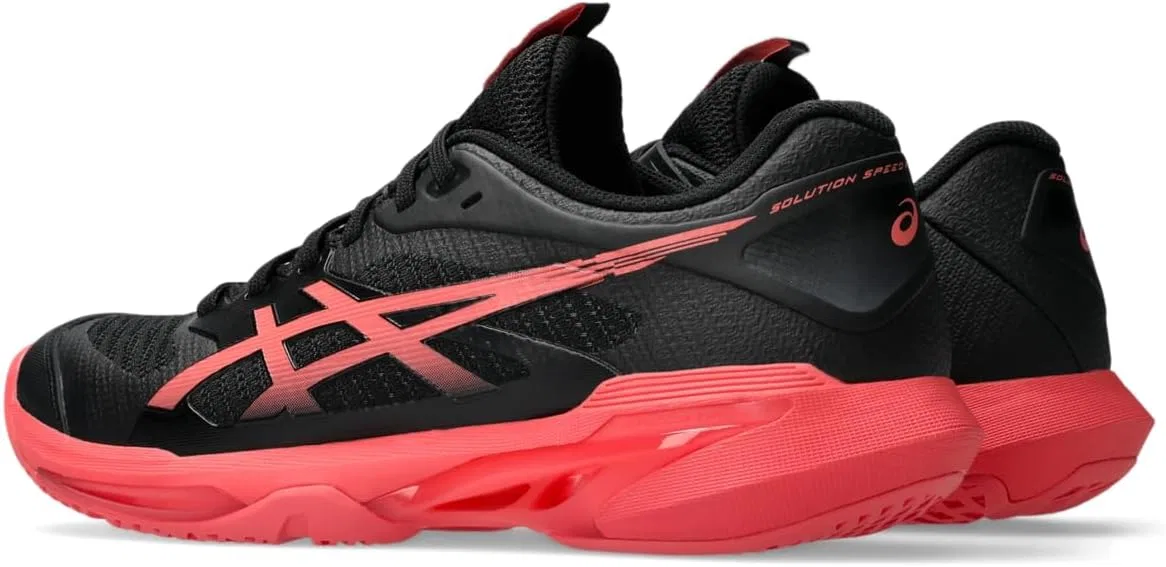 Кроссовки теннисные ASICS Solution Speed FF 4, Black/Sienna — фото 4