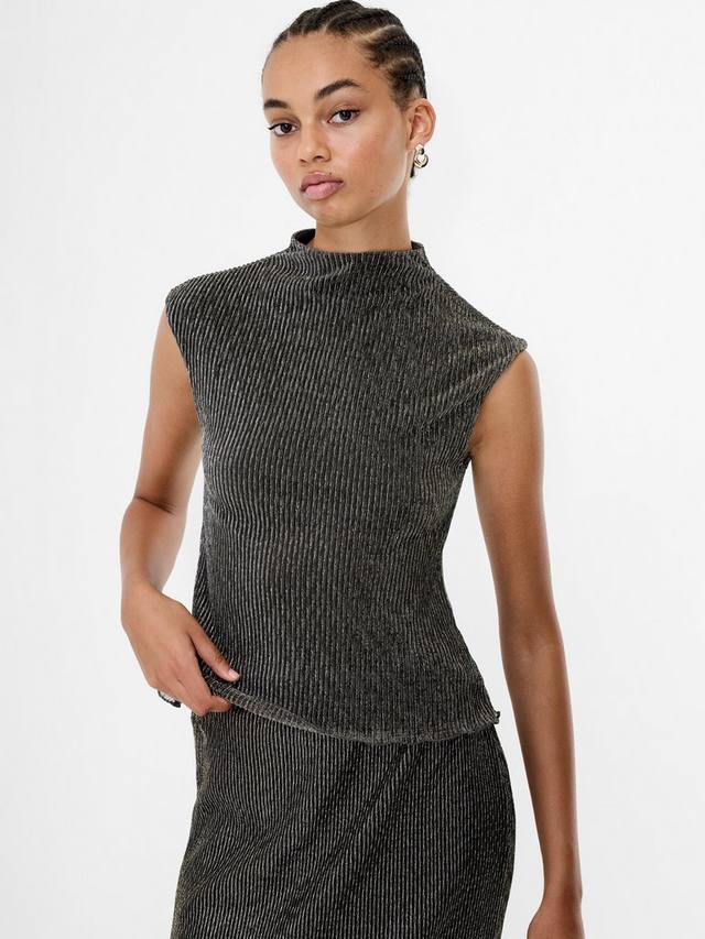 

Топ Tamy с высоким воротником и люрексом French Connection