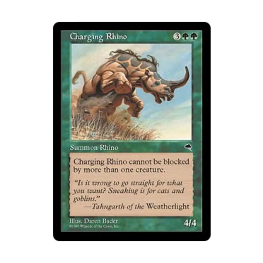

CCG Атакующий носорог (U), MTG - Tempest