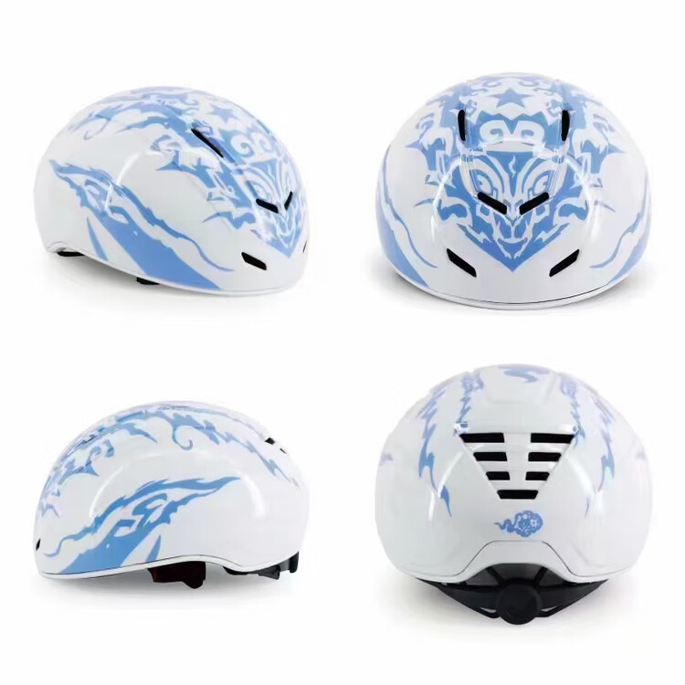 

HEAD Шлем для скоростного бега на коньках Liyang New Professional, YC Blue And White, обхват головы 5561 мм