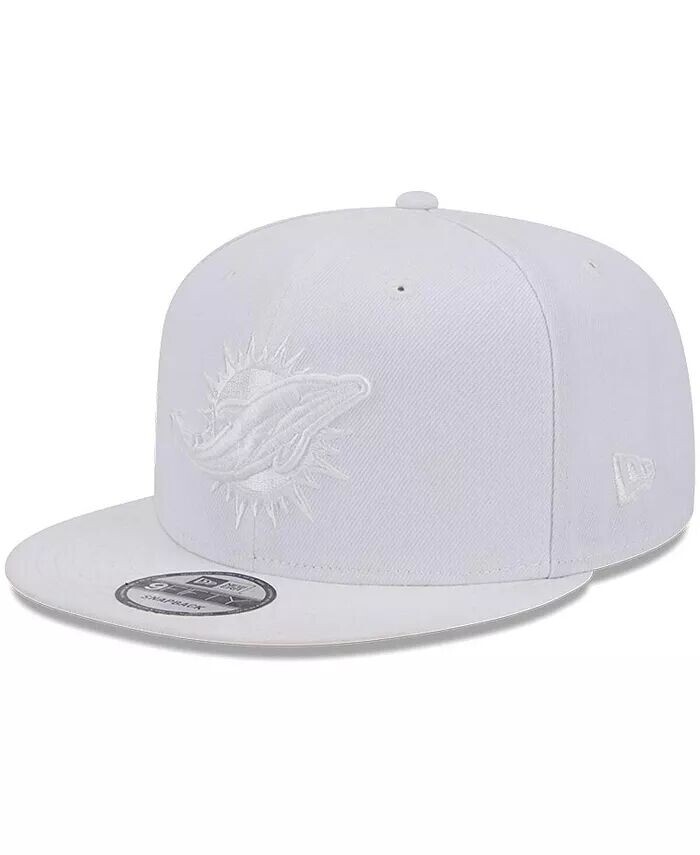 

Мужская бейсболка Miami Dolphins Main White on White 9FIFTY Snapback New Era, белый