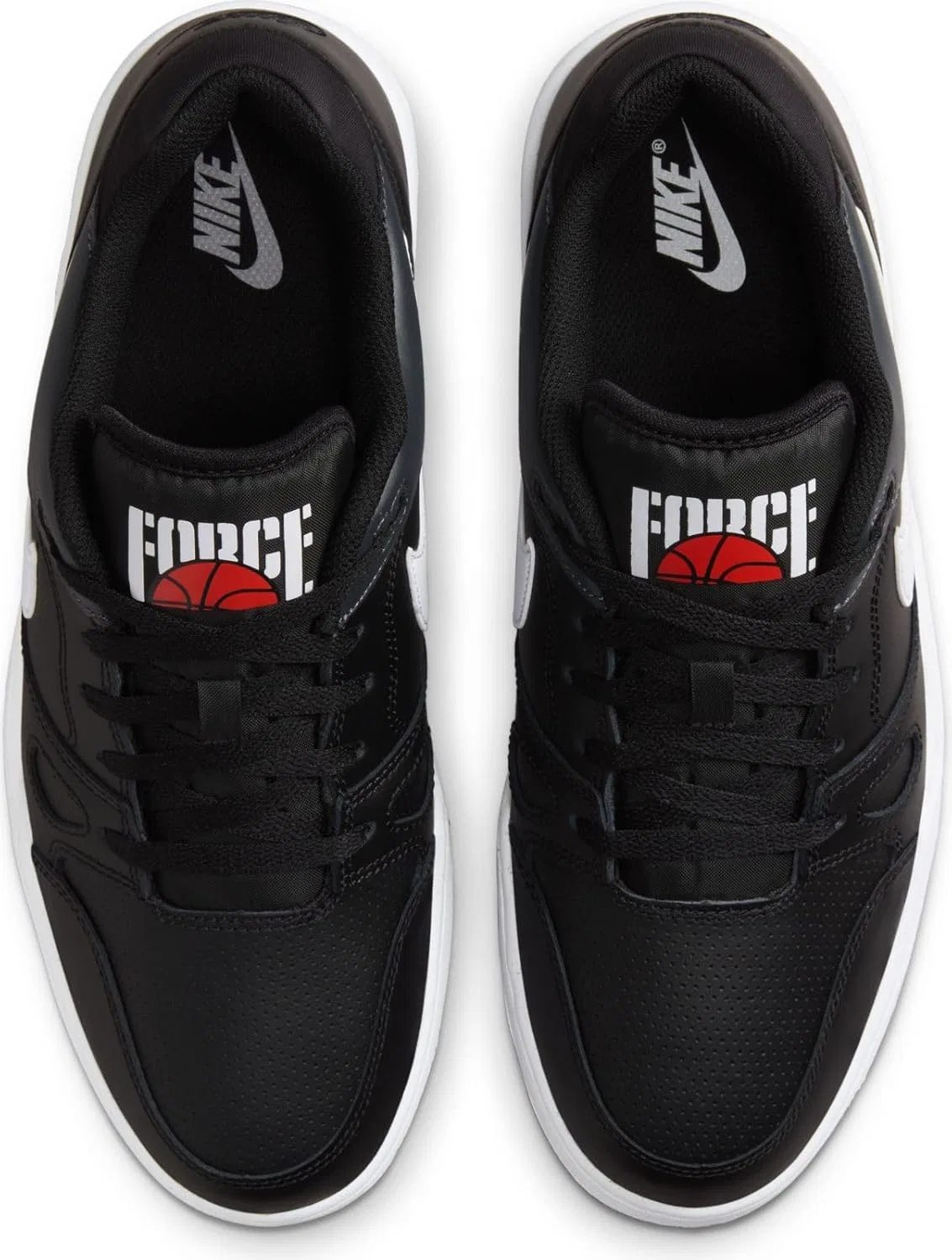 Мужские низкие кроссовки Nike Full Force FB1362, Black White Anthracite Sail — фото 3