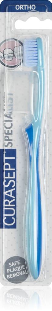 

Специальная ортопедическая зубная щетка для тех, кто носит брекеты Curasept, 1 шт