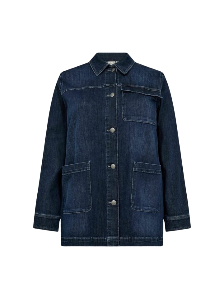 

Wasabi Concept Куртка WA-JENIFER 2 из темно-синего денима