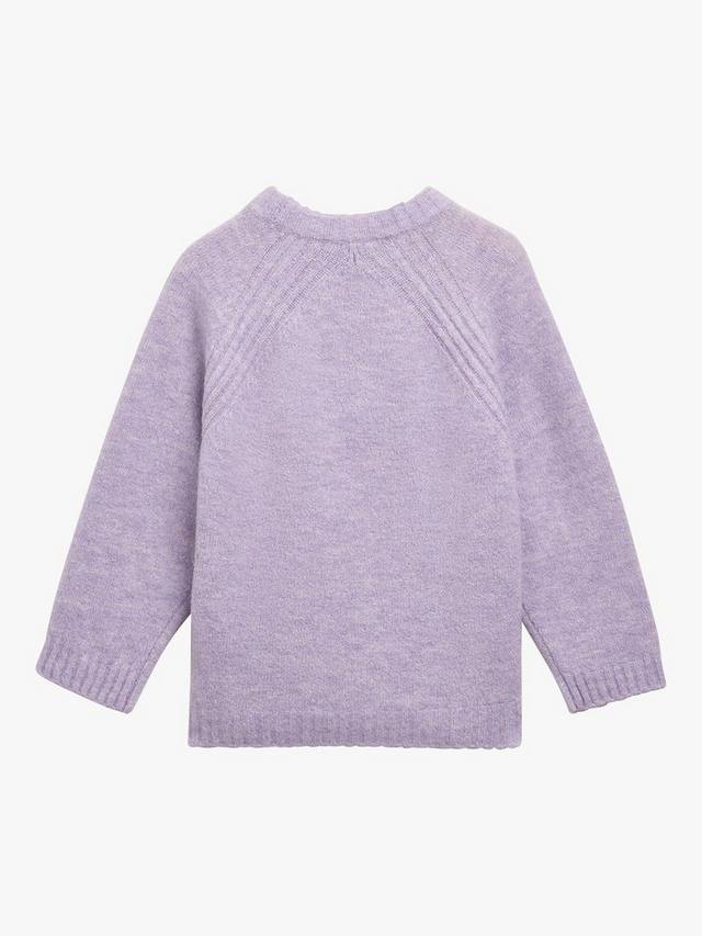Детский свитер с фактурной вязкой Whistles, Lilac — фото 2