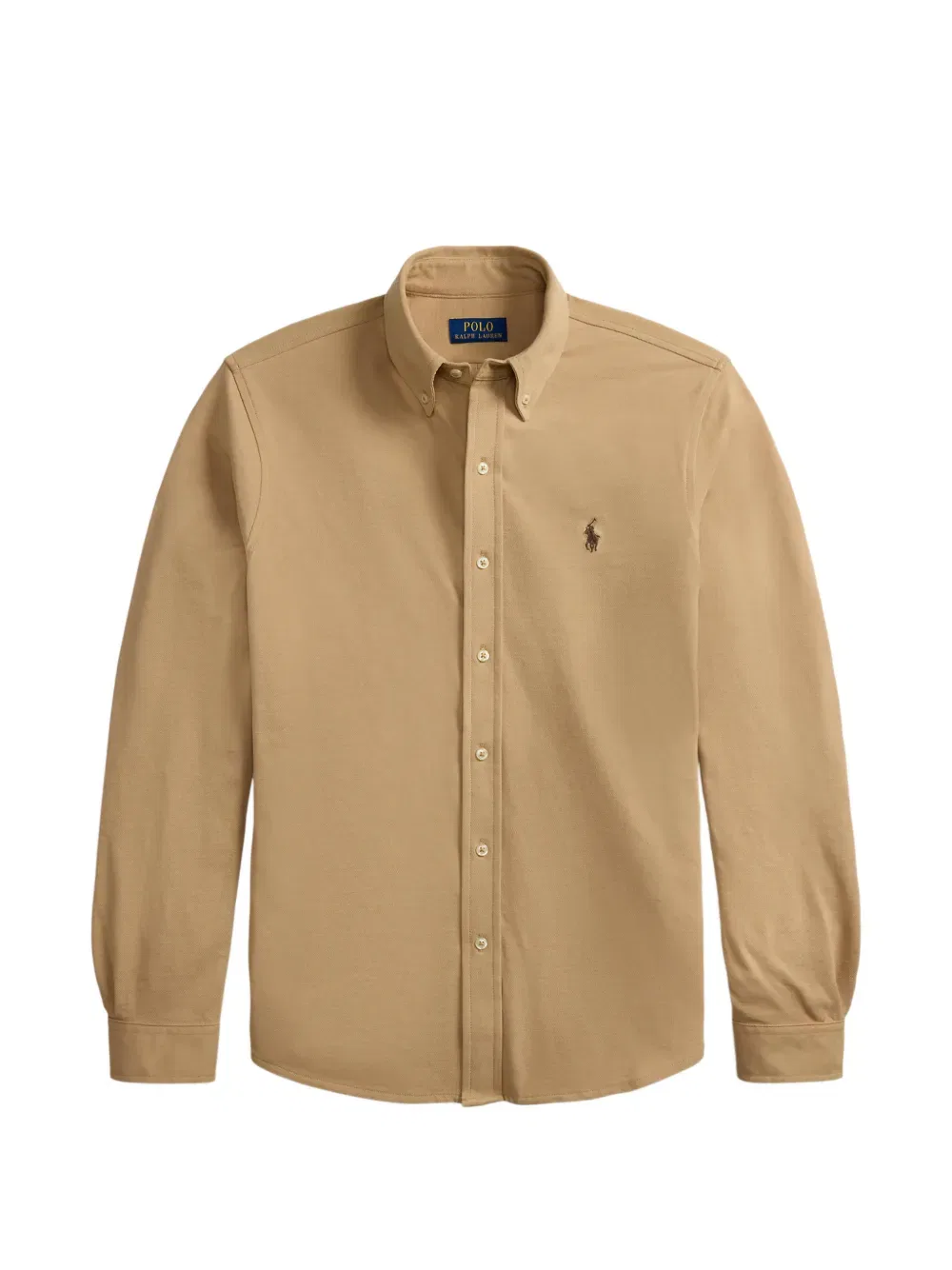 Рубашка с вышивкой и пуговицами Polo Ralph Lauren, нейтральный