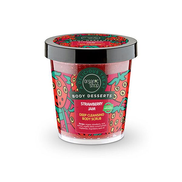 

Скраб для тела глубокого очищения «Клубника», 450 мл Organic Shop Body desserts