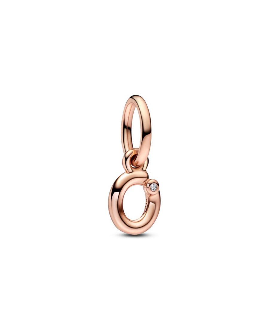 

Подвеска в виде буквы алфавита, покрытая розовым золотом 14 карат Pandora, Rose Gold - O