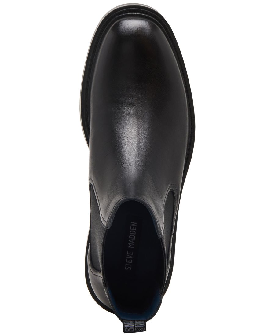Мужские ботинки-слипоны Hamden Chelsea Steve Madden, Black — фото 4