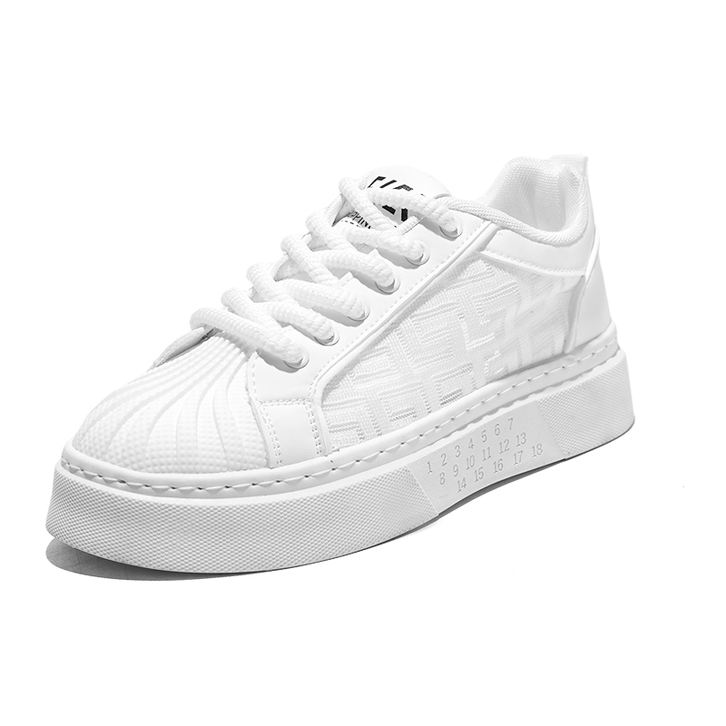 

Boogie Bear Амортизирующие нескользящие износостойкие поддерживающие низкие повседневные туфли для мужчин с эффектом увеличения роста белые, цвет White