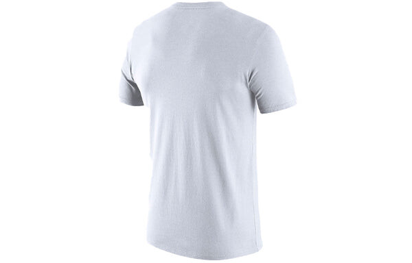 Футболка nba dri fit los angeles lakers баскетбольные спортивные с круглым вырезом с коротким рукавом Nike, белый — фото 2