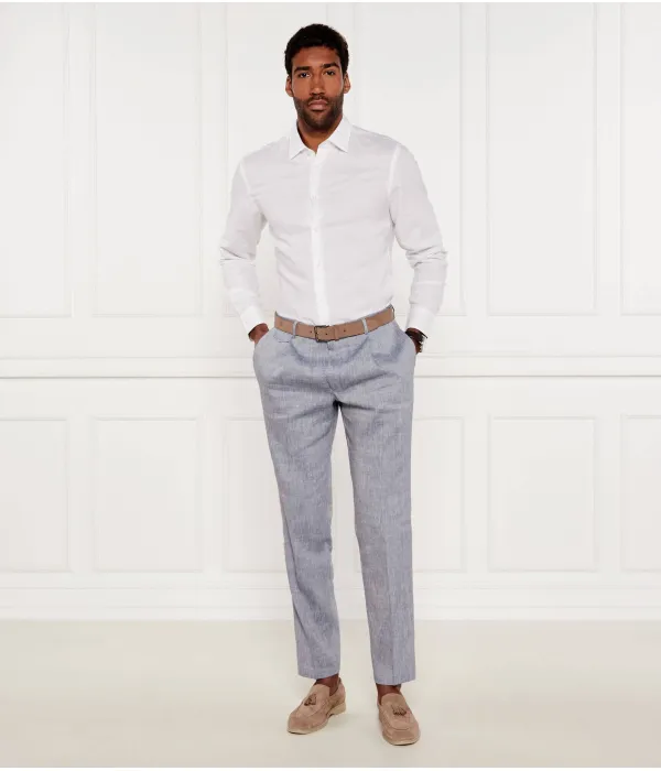 Льняная рубашка c-hal-kent-c3-223 Casual fit Boss, белый — фото 2