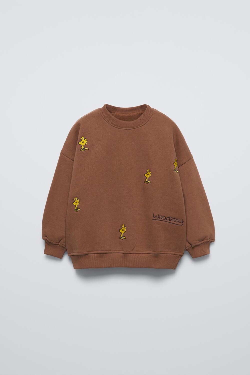 

Толстовка snoopy peanuts ZARA, коричневый