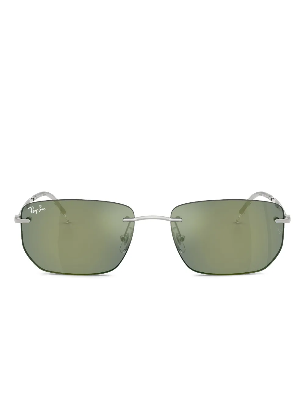 

Солнцезащитные очки в безободковой оправе Ray-Ban, серебряный