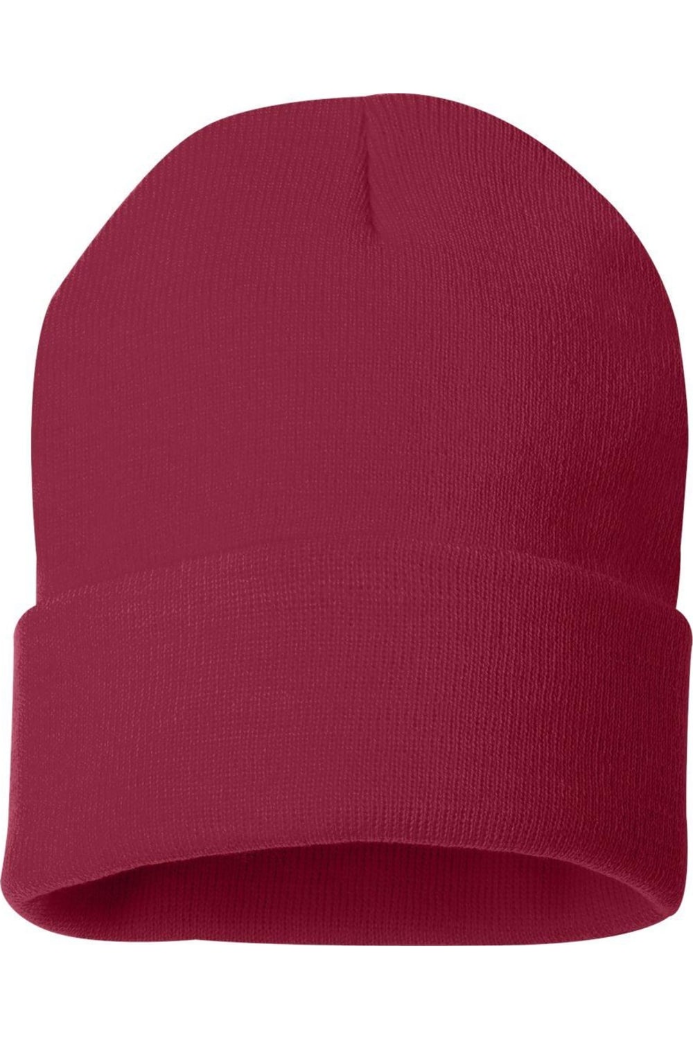 

Шапка-бини Sportsman Solid 12 с манжетами, цвет cardinal