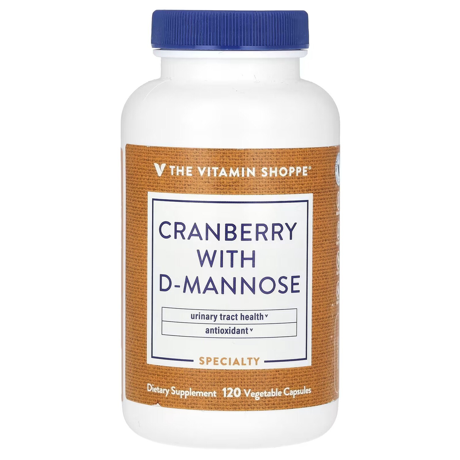 

Клюква с D-маннозой The Vitamin Shoppe, 120 растительных капсул
