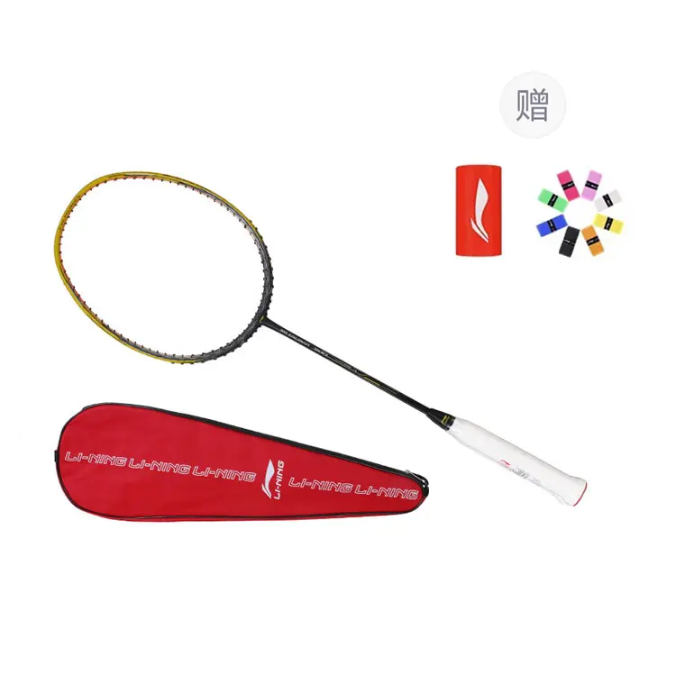 

LINING Ракетка для бадминтона Wind Blade 300, тип: контроль, универсальная, для защиты, продвинутый уровень, одна ракетка, Yellow Gray